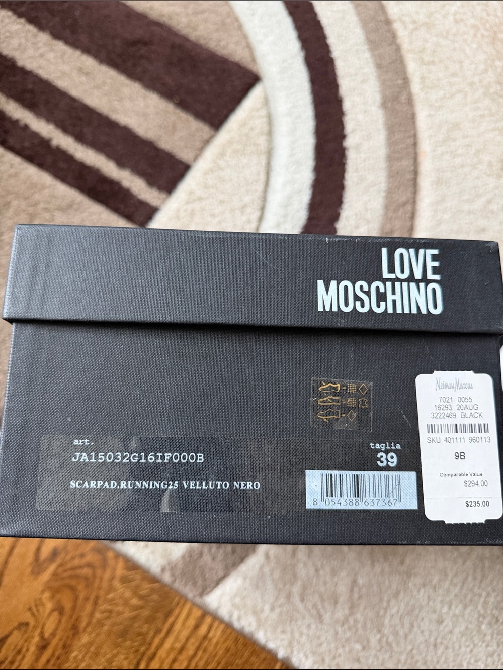 Love Moschino Black & White Slip-On Logo Sneakers - Picture 2 of 5